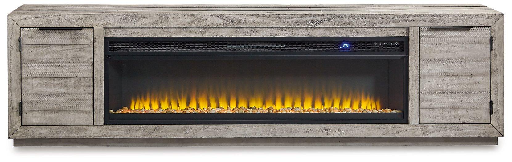 Naydell 92" TV Stand with Electric Fireplace