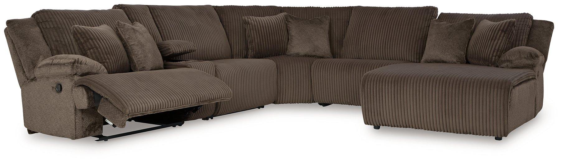 Top Tier Reclining Sectional with Chaise - Ogle Furniture (TN)