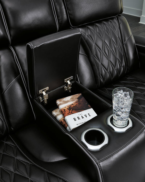 Boyington Power Reclining Loveseat with Console - Ogle Furniture (TN)