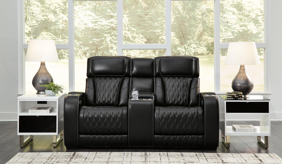 Boyington Power Reclining Loveseat with Console - Ogle Furniture (TN)
