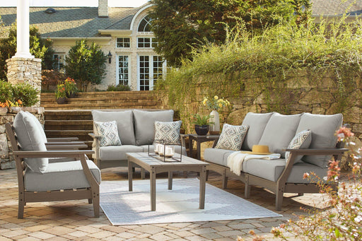 Visola Outdoor Sofa and Loveseat Set - Ogle Furniture (TN)