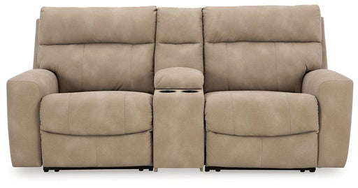 Next-Gen DuraPella Power Reclining Sectional Loveseat with Console - Ogle Furniture (TN)