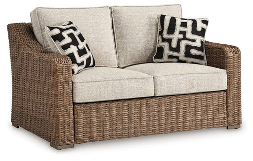 Beachcroft Outdoor Loveseat with Cushion - Ogle Furniture (TN)