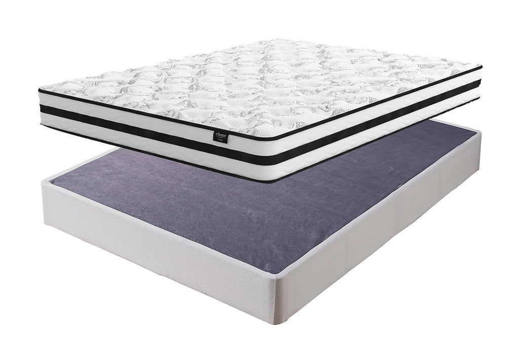 8 Inch Chime Innerspring Mattress Set - Ogle Furniture (TN)