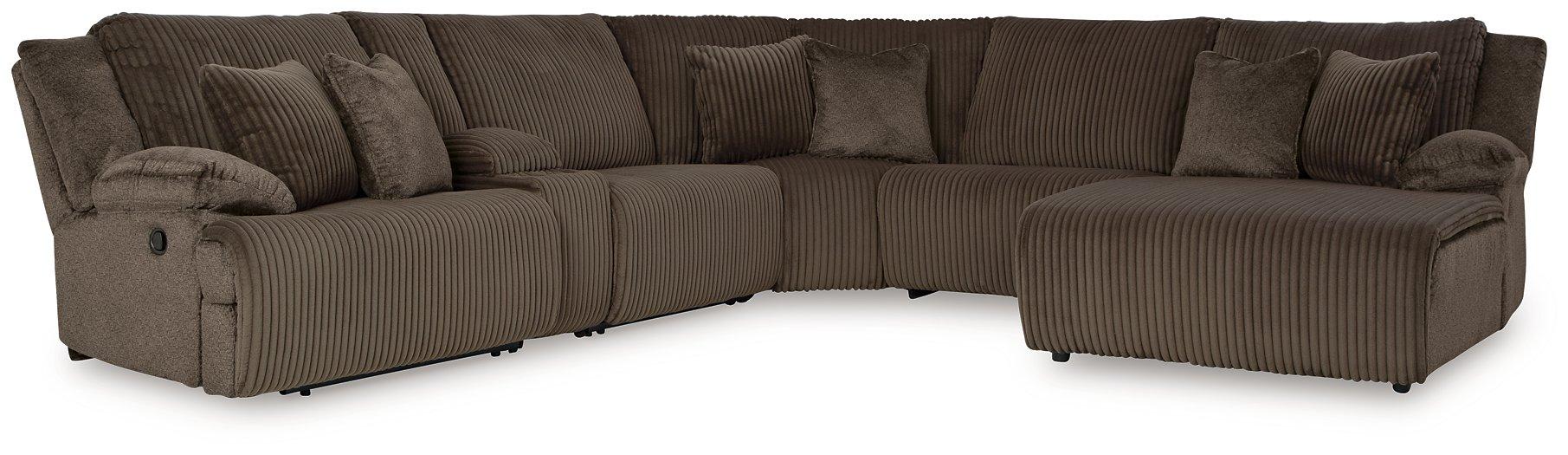 Top Tier Reclining Sectional with Chaise - Ogle Furniture (TN)