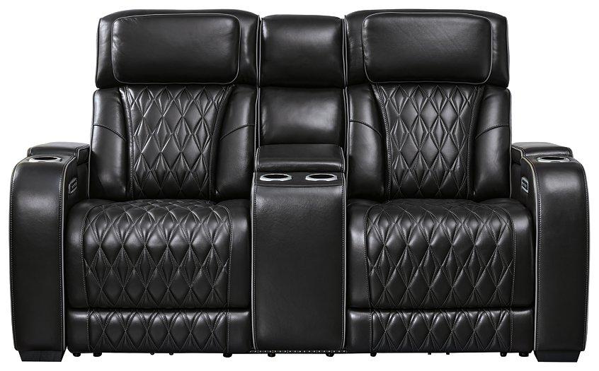 Boyington Power Reclining Loveseat with Console - Ogle Furniture (TN)