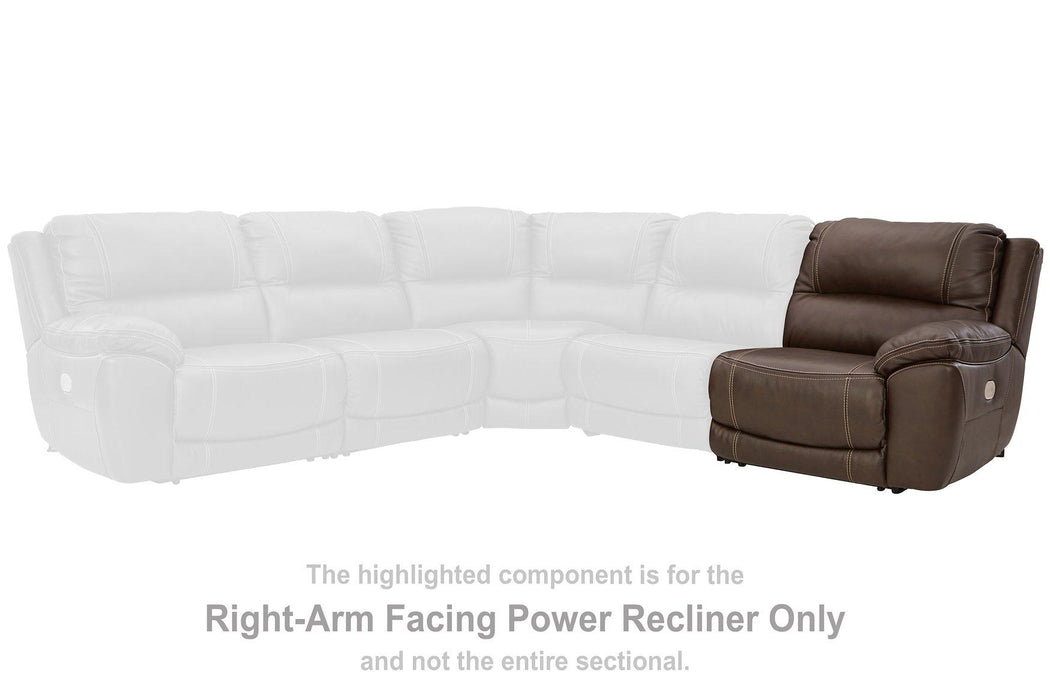 Dunleith Power Reclining Sectional Loveseat - Ogle Furniture (TN)