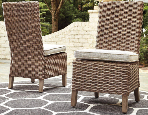 Beachcroft Outdoor Side Chair with Cushion (Set of 2) - Ogle Furniture (TN)