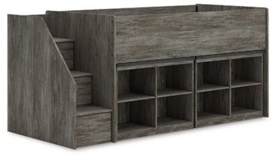 Frandern Loft Bed with Bookcase Storage - Ogle Furniture (TN)