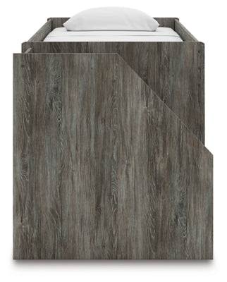 Frandern Loft Bed with Bookcase and Drawer Storage - Ogle Furniture (TN)