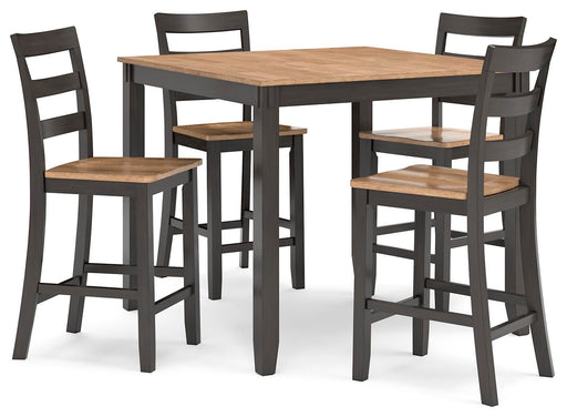 Gesthaven Counter Height Dining Table and 4 Barstools (Set of 5) - Ogle Furniture (TN)