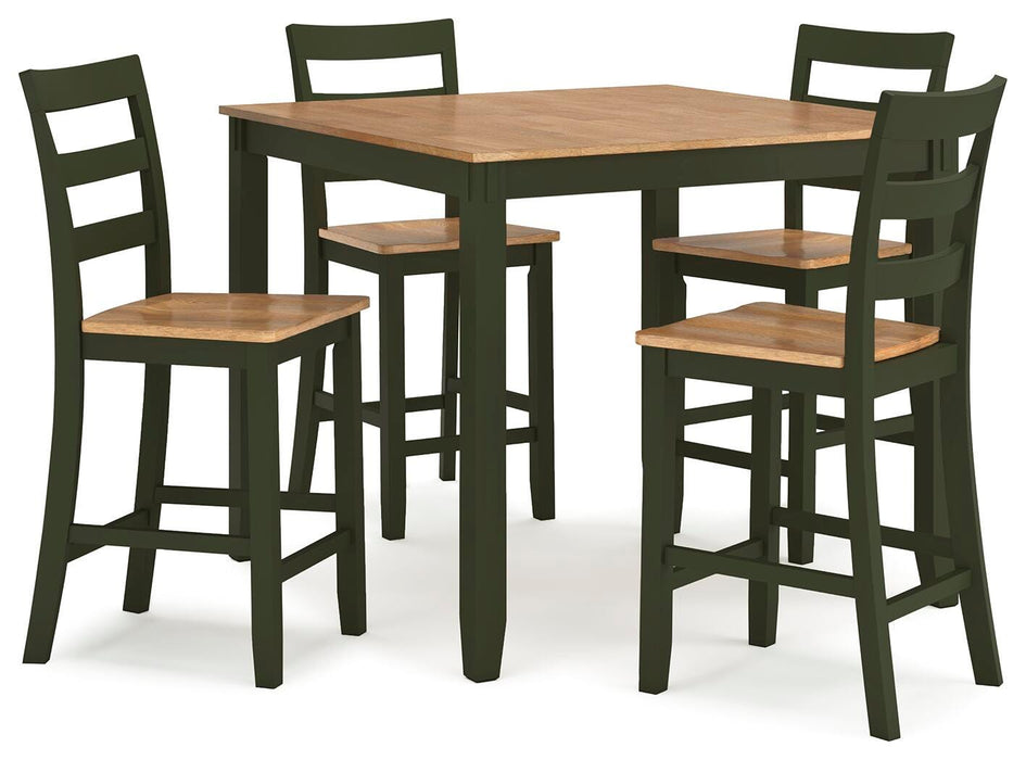 Gesthaven Counter Height Dining Table and 4 Barstools (Set of 5) - Ogle Furniture (TN)
