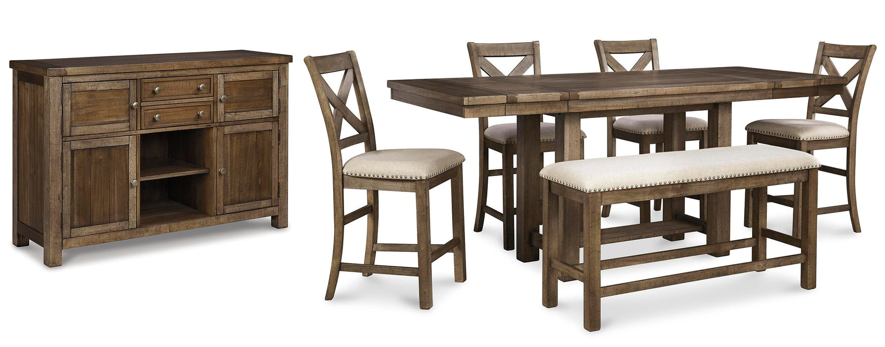 Moriville Counter Height Dining Set - Ogle Furniture (TN)