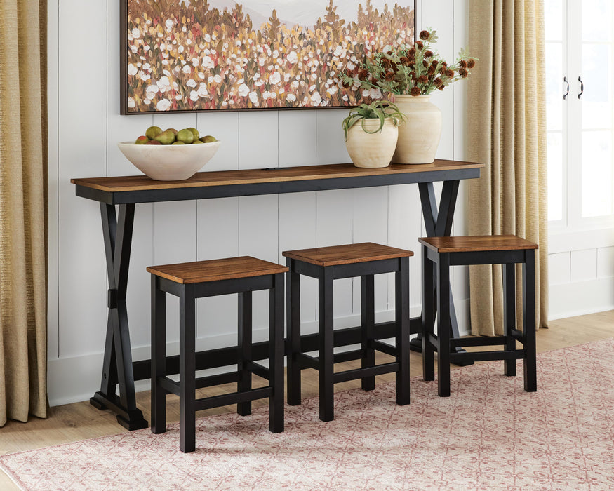Wildenauer Counter Height Dining Table and 3 Barstools Set - Ogle Furniture (TN)