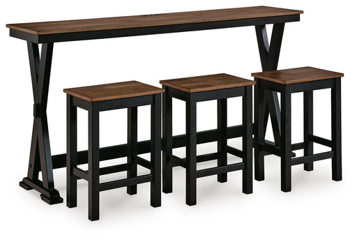 Wildenauer Counter Height Dining Table and 3 Barstools Set - Ogle Furniture (TN)