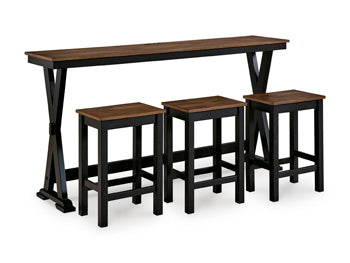 Wildenauer Counter Height Dining Table and 3 Barstools Set - Ogle Furniture (TN)