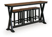 Wildenauer Counter Height Dining Table and 3 Barstools Set - Ogle Furniture (TN)