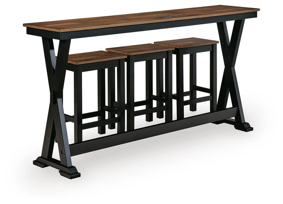 Wildenauer Counter Height Dining Table and 3 Barstools Set - Ogle Furniture (TN)