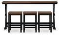 Wildenauer Counter Height Dining Table and 3 Barstools Set - Ogle Furniture (TN)