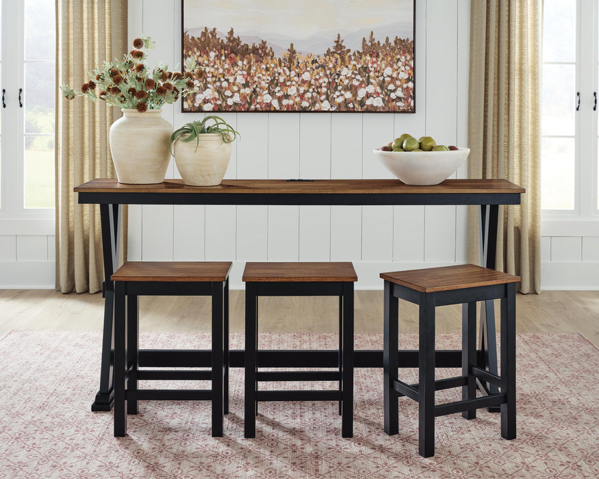 Wildenauer Counter Height Dining Table and 3 Barstools Set - Ogle Furniture (TN)
