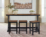 Wildenauer Counter Height Dining Table and 3 Barstools Set - Ogle Furniture (TN)