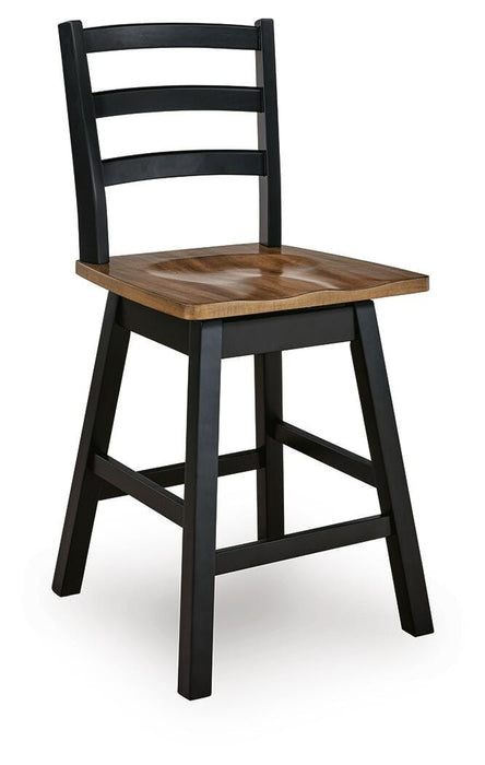 Wildenauer Counter Height Swivel Barstool - Ogle Furniture (TN)