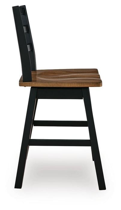 Wildenauer Counter Height Swivel Barstool - Ogle Furniture (TN)