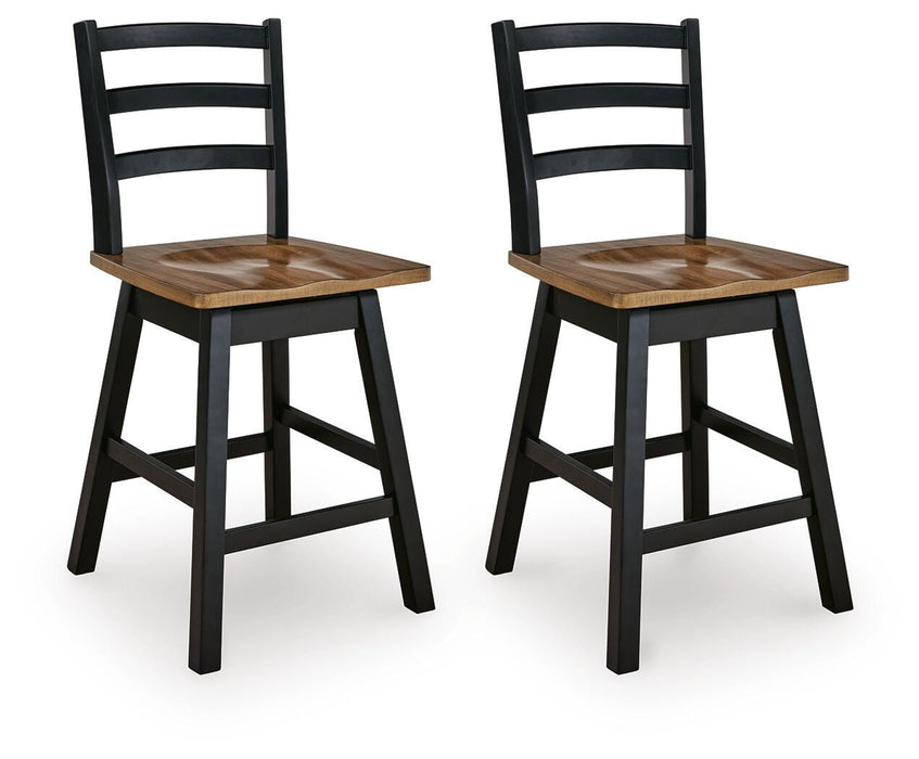 Wildenauer Counter Height Swivel Barstool - Ogle Furniture (TN)