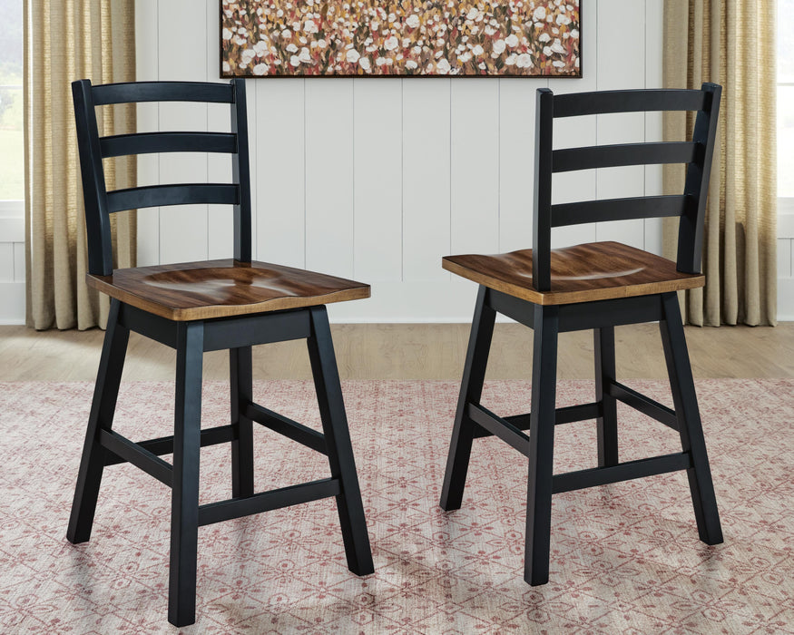 Wildenauer Counter Height Swivel Barstool - Ogle Furniture (TN)