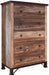 Antique 5 Drawer Chest in Multi Color image