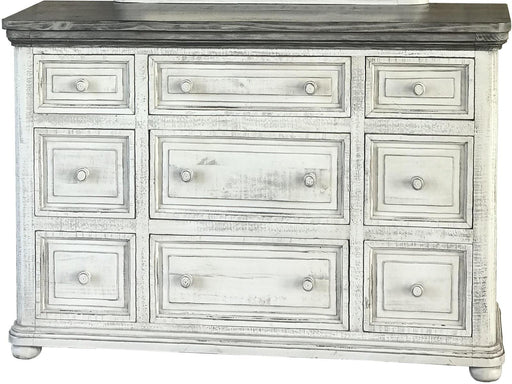 Luna 9 Drawer Dresser in Off White image