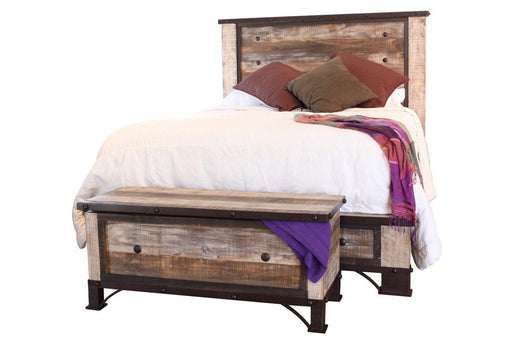 Antique Queen Platform Bed in Multi Color image