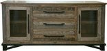 Loft 3 Drawer Buffet in Brown image