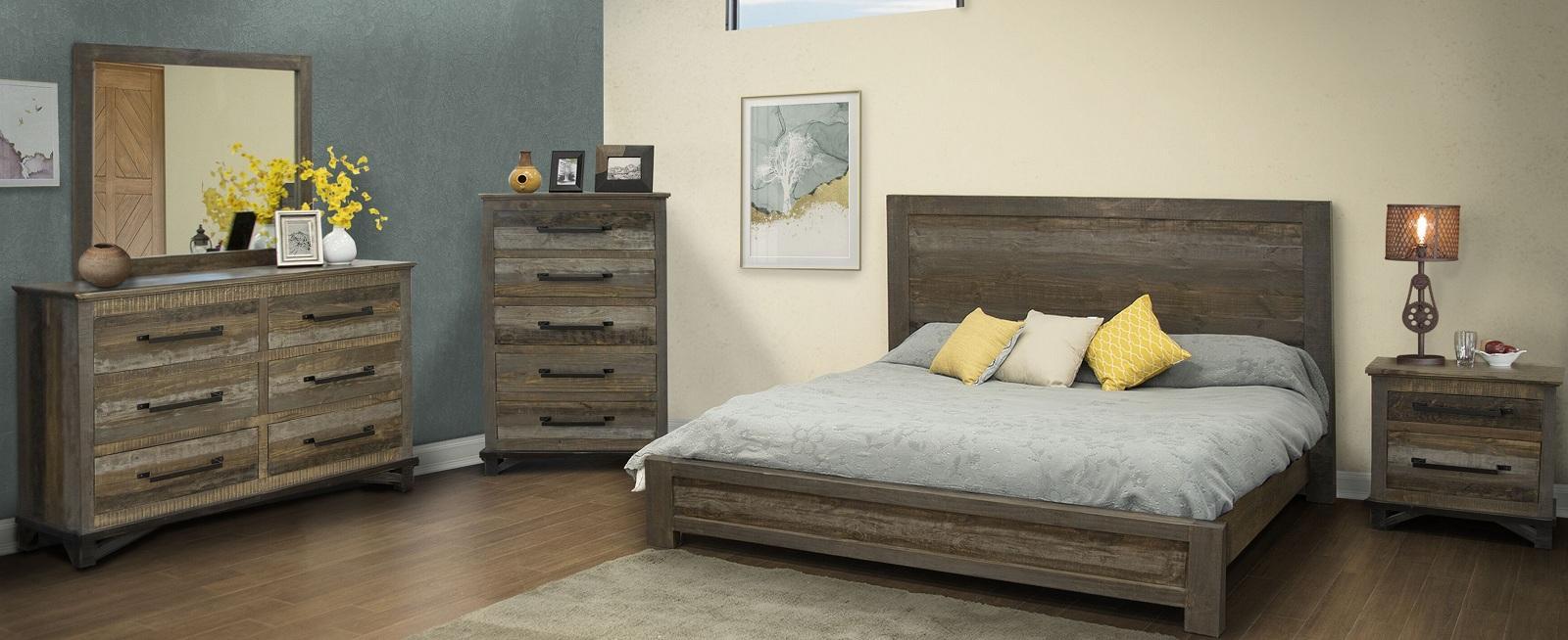 Loft Brown California King Platform Bed in Brown