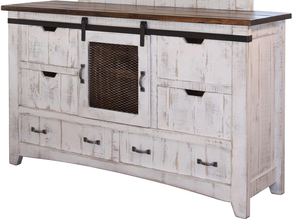 Pueblo 6 Drawer Dresser in White image