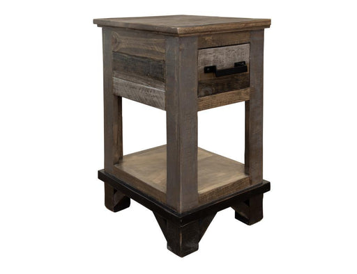 Loft Brown Chair Side Table 1 Drawer image