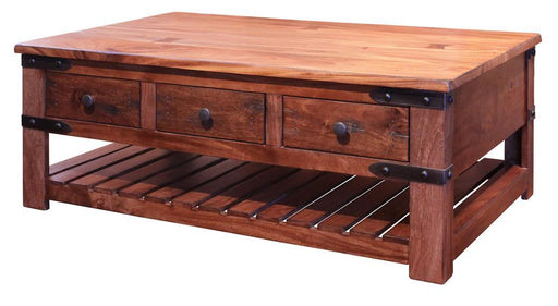 Parota Cocktail Table w/6 Drawers image