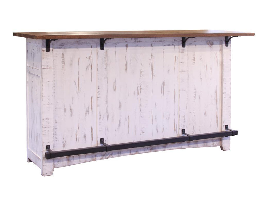 Pueblo White 2 Drawers, 2 Shelves and 2 Doors Bar image