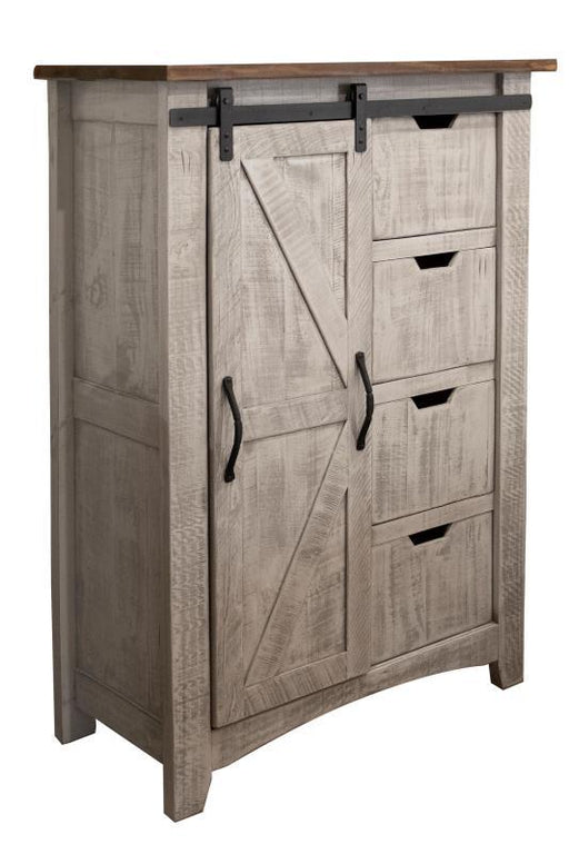 Pueblo Gray 4 Drawers, 1 Door Chest image