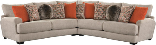 Jackson Furniture Ava 3pcs Sectional Set with USB Port in Cashew image