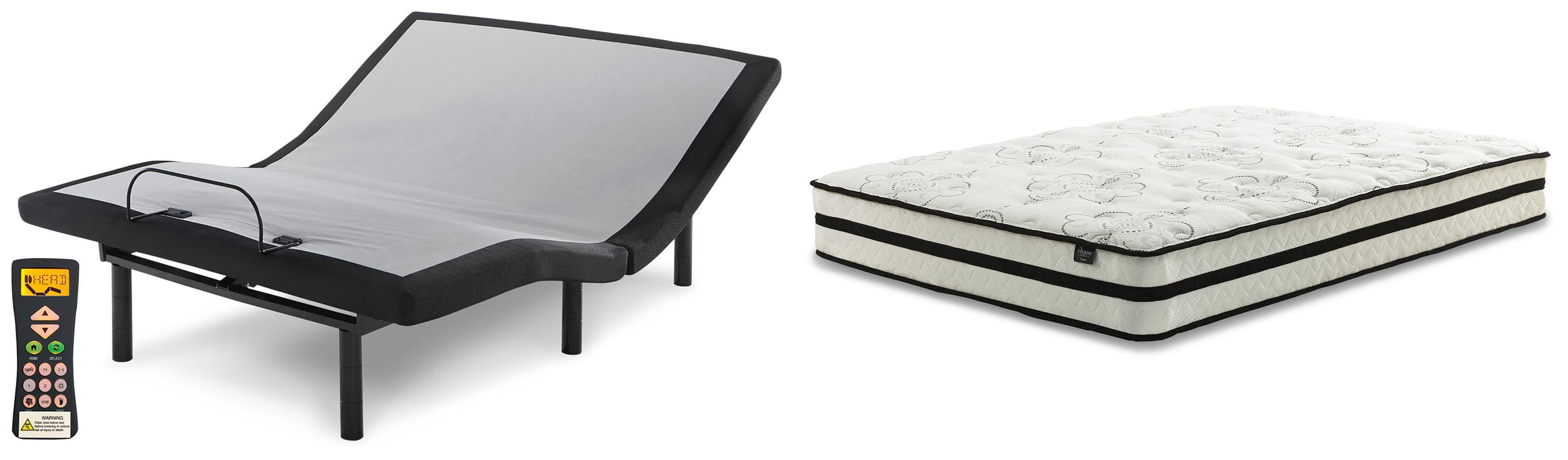 Chime 10 Inch Hybrid Mattress Package - Ogle Furniture (TN)