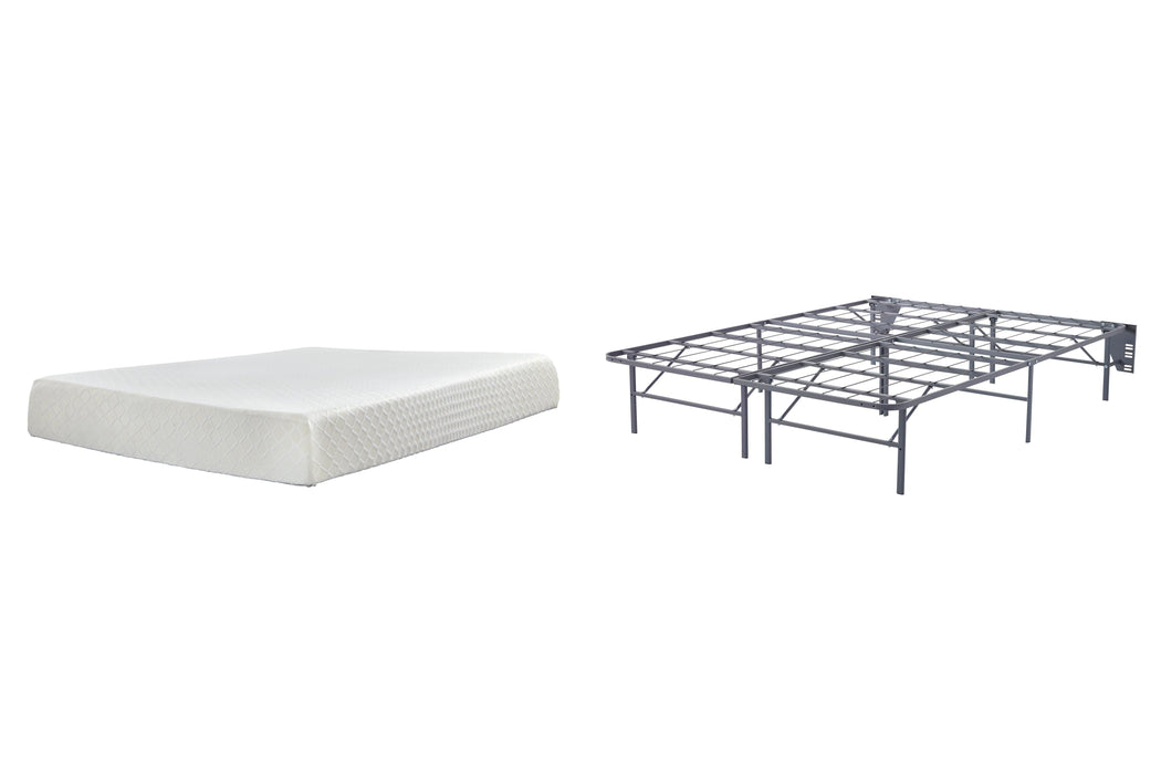 10 Inch Chime Memory Foam Mattress Set - Ogle Furniture (TN)