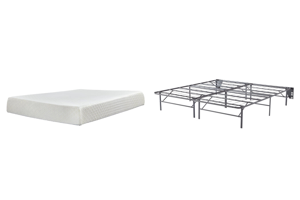 10 Inch Chime Memory Foam Mattress Set - Ogle Furniture (TN)