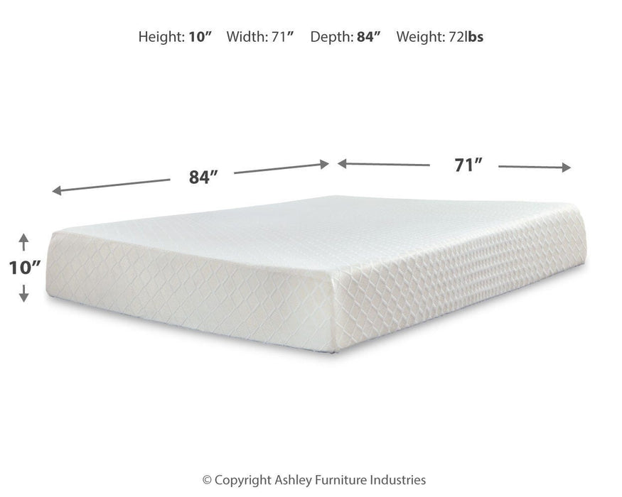 10 Inch Chime Memory Foam Mattress Set - Ogle Furniture (TN)