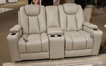 Elevate Edges Glider Reclining Loveseat with Console - Ogle Furniture (TN)