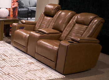 Gruaro Power Reclining Loveseat with Console - Ogle Furniture (TN)