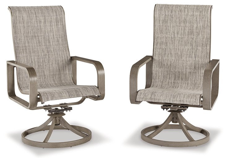 Beach Front Sling Swivel Chair (Set of 2) - Ogle Furniture (TN)