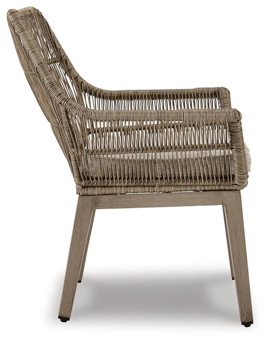 Beach Front Arm Chair with Cushion (Set of 2) - Ogle Furniture (TN)