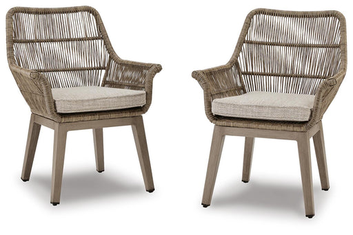 Beach Front Arm Chair with Cushion (Set of 2) - Ogle Furniture (TN)