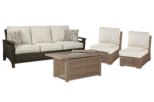 Beachcroft Outdoor Sofa, Lounge Chairs and Fire Pit - Ogle Furniture (TN)